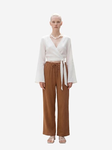 My fashion - Regular Calças em castanho