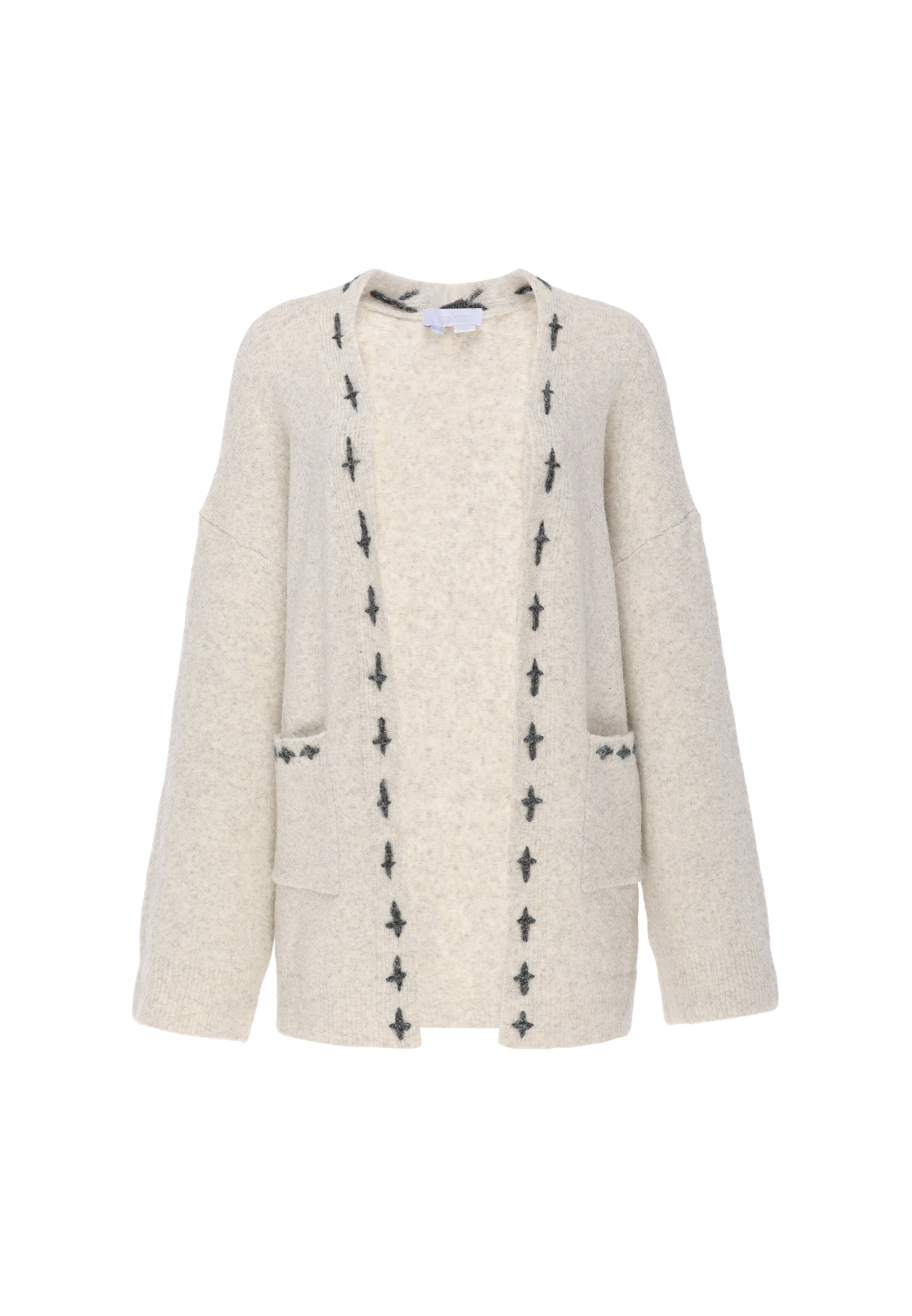 usha WHITE LABEL - Cárdigan en beige: frente