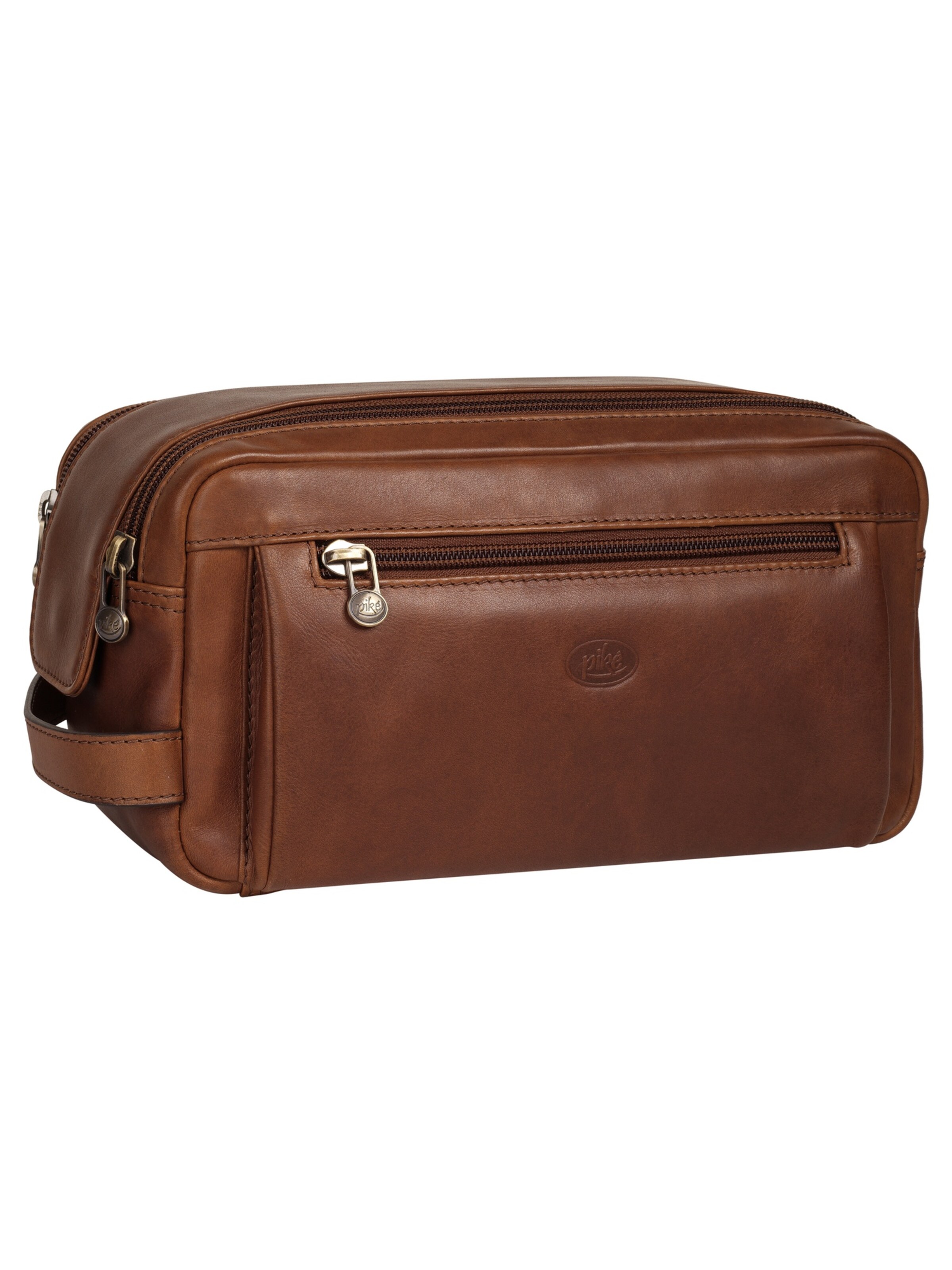 Trousses de toilette piké en marron