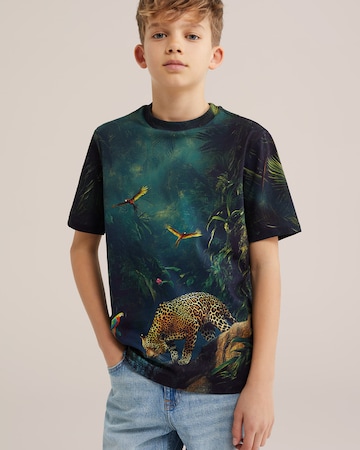 WE Fashion Tričko - Modrá: predná strana