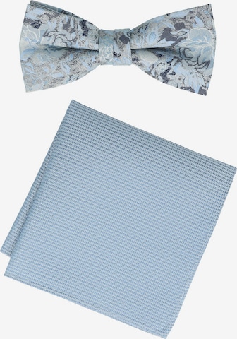 WILLEN Fliege 'Set Floral/ Uni' in Blau: Vorderseite