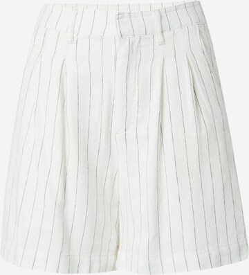 regular Pantaloni con pieghe di GAP in bianco: frontale