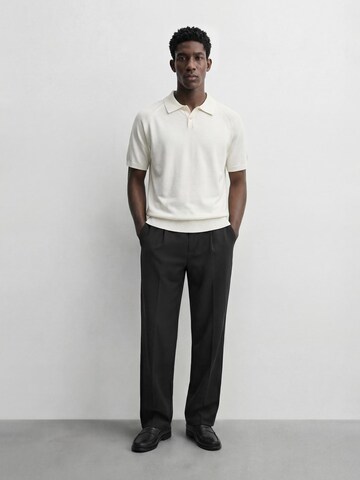 Burocs Shirt 'Fine Knit Polo' in White