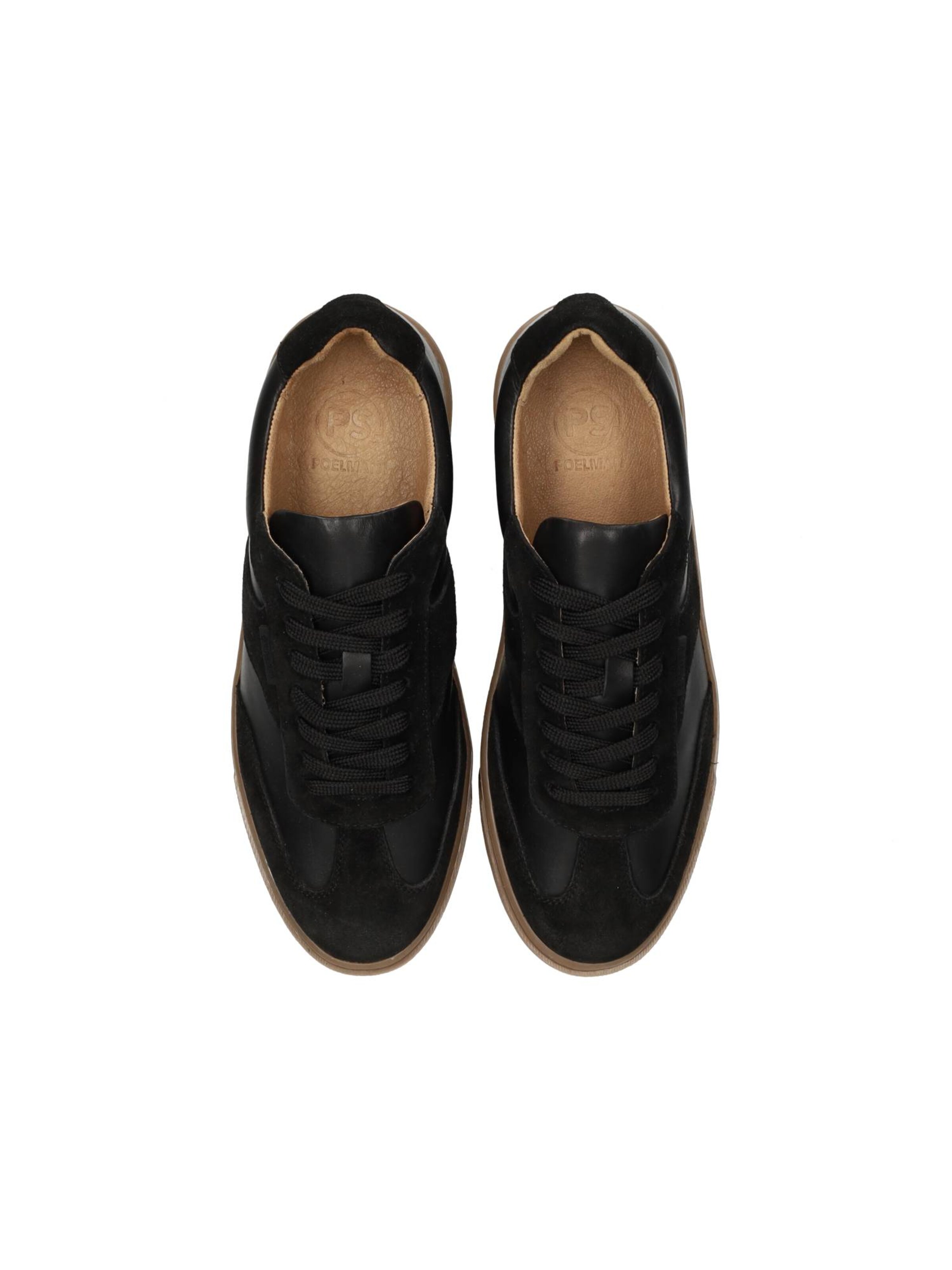 PS Poelman Platform trainers 'Gregory' in Black