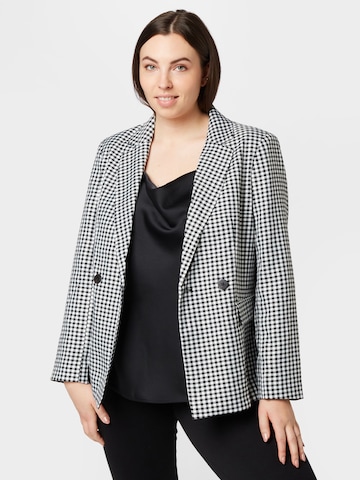 Blazer 'Astrid' di PIECES Curve in bianco: frontale