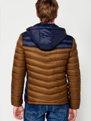 KOROSHI Übergangsjacke in Braun