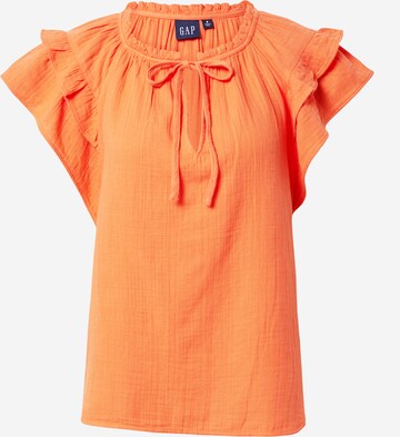 GAP Blouse 'GAUZE' in Orange: front