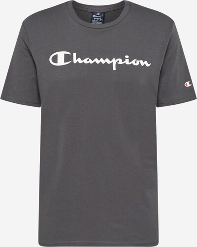 Champion Authentic Athletic Apparel T-Shirt in dunkelgrau / weiß, Produktansicht