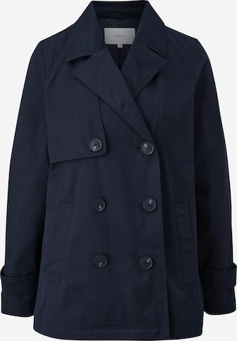 s.Oliver Between-Seasons Coat in Blue: front