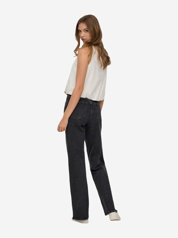 Wide leg Jeans 'ONLJUICY HW REA244 NOOS 15235241' di ONLY in nero