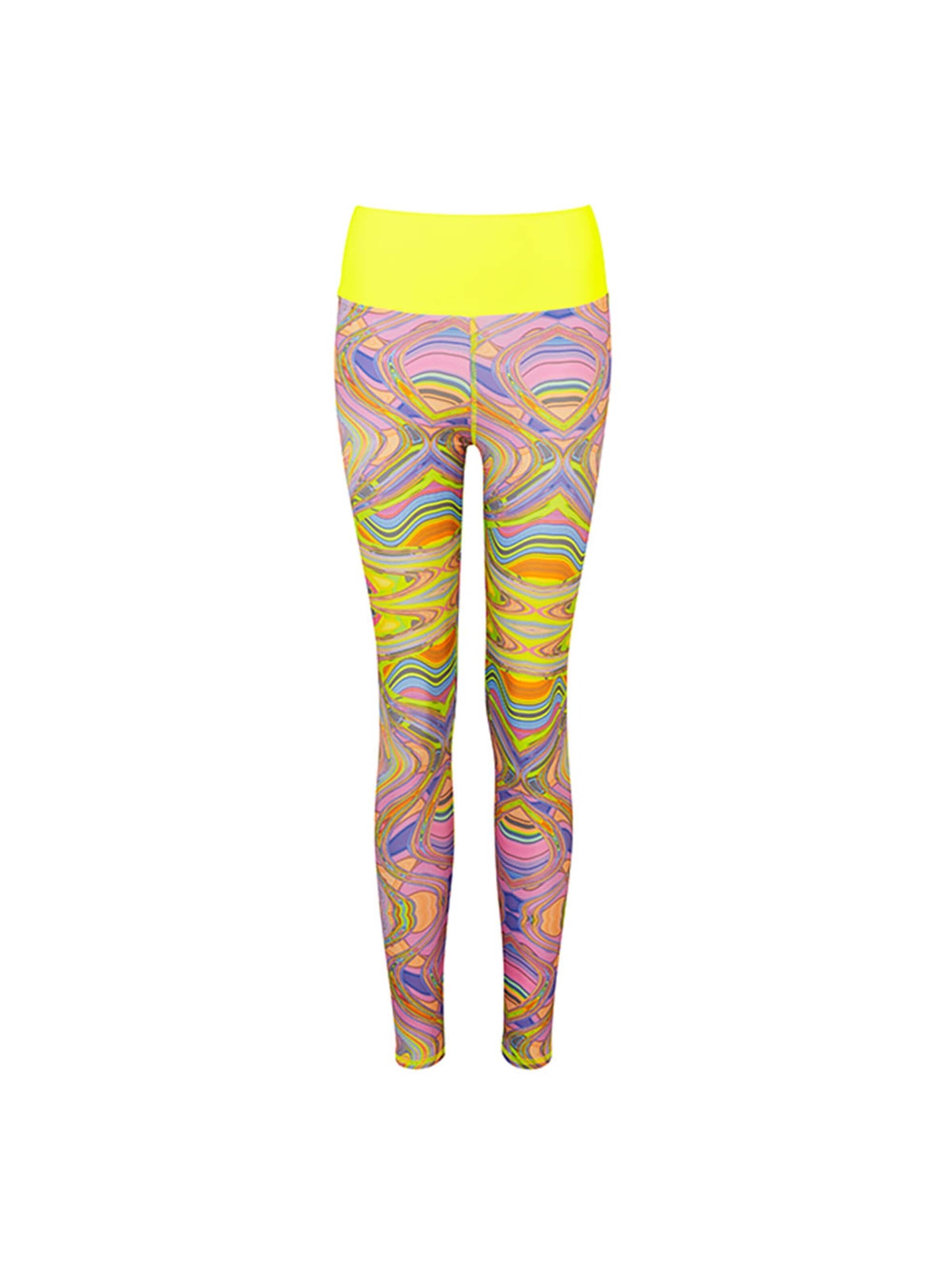 Kalaia - Slimfit Leggings en amarillo: frente