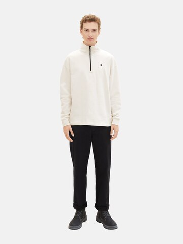 TOM TAILOR DENIM Sweatshirt in White