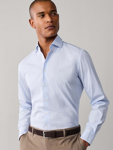 Hackett London Slim Fit Hemd in Blau