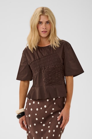 CULTURE Blouse 'Ajda ' in Brown: front