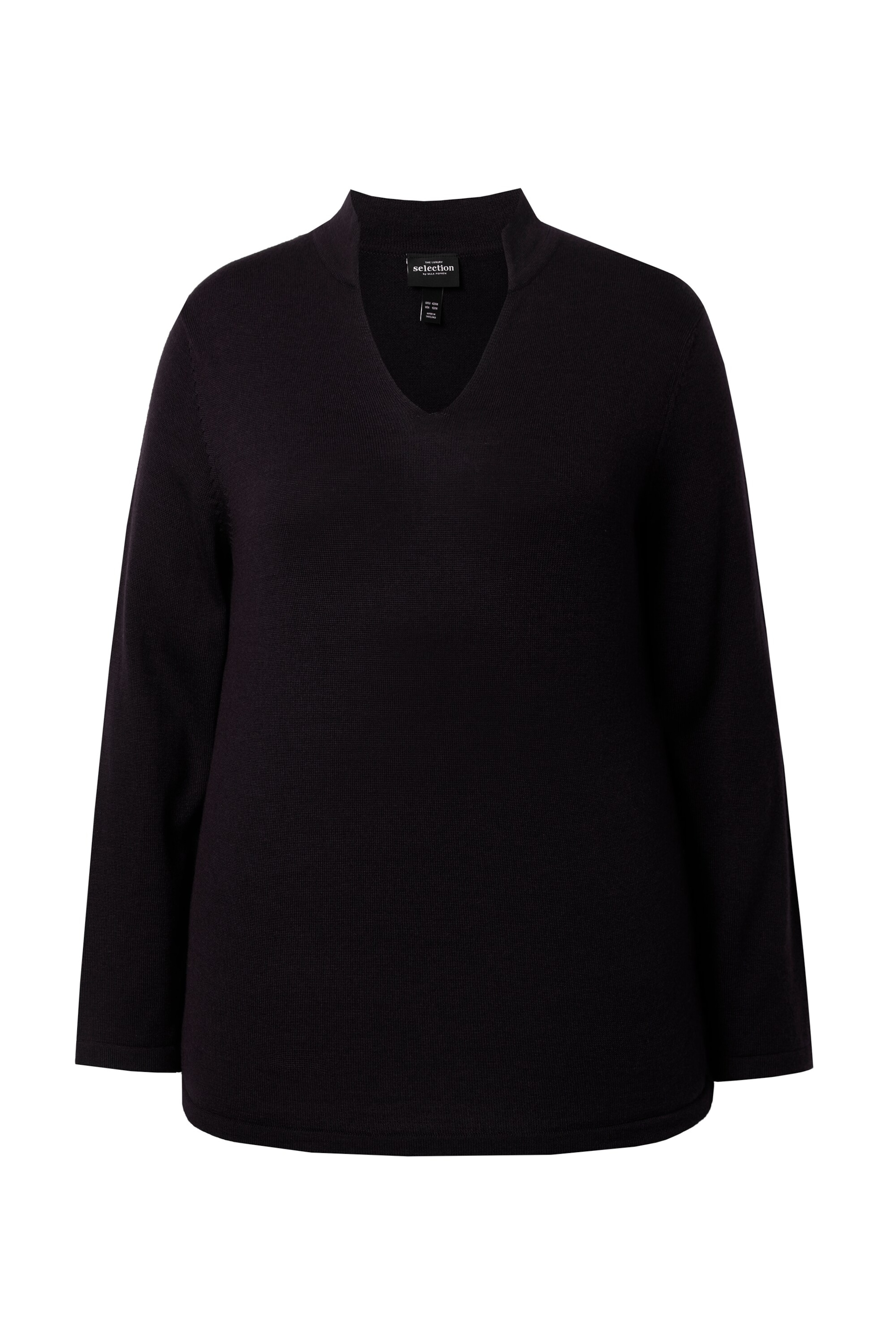 Ulla Popken Pullover in Schwarz: Vorderseite