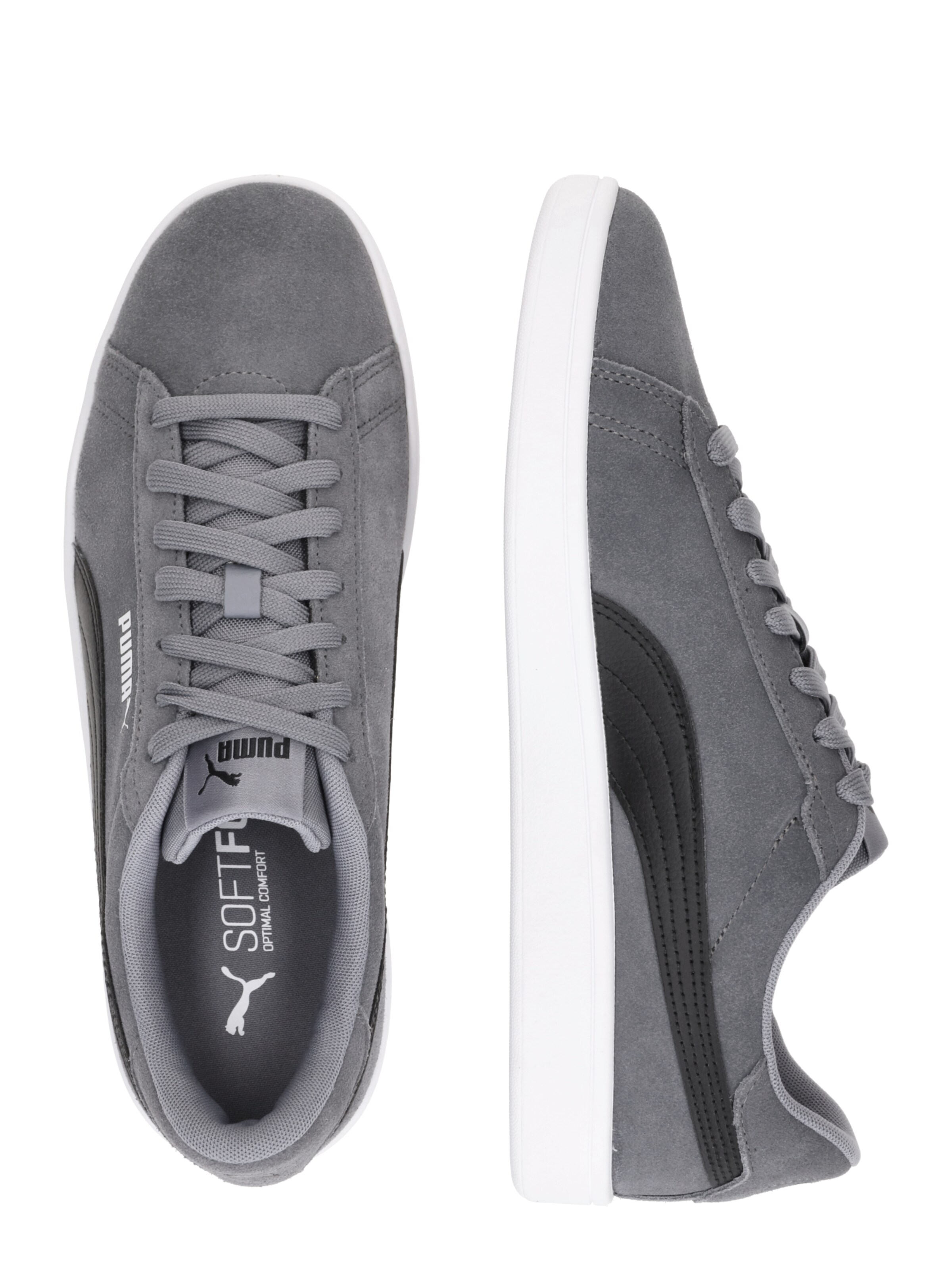 PUMA Ниски маратонки 'Smash 3.0' в сиво