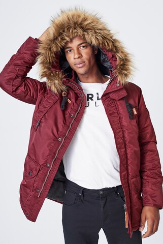 Harlem Soul Between-Seasons Parka 'Chi-Cago' in Red