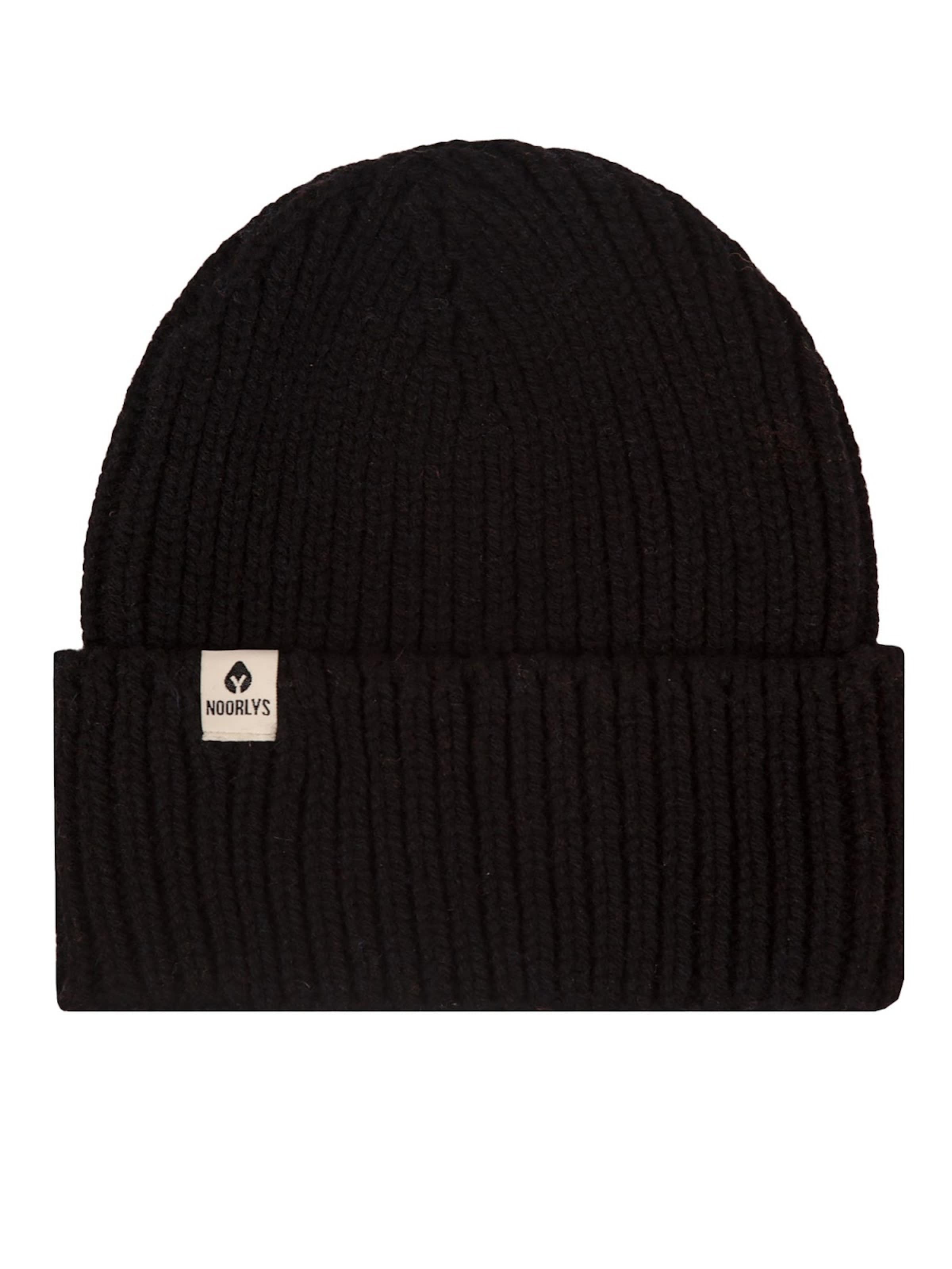 NOORLYS Beanie 'ALMA' in Black: front