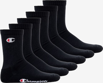 Champion Authentic Athletic Apparel Athletic Socks in Black: front