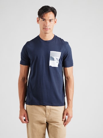T-Shirt 'Container' BOSS en bleu : devant