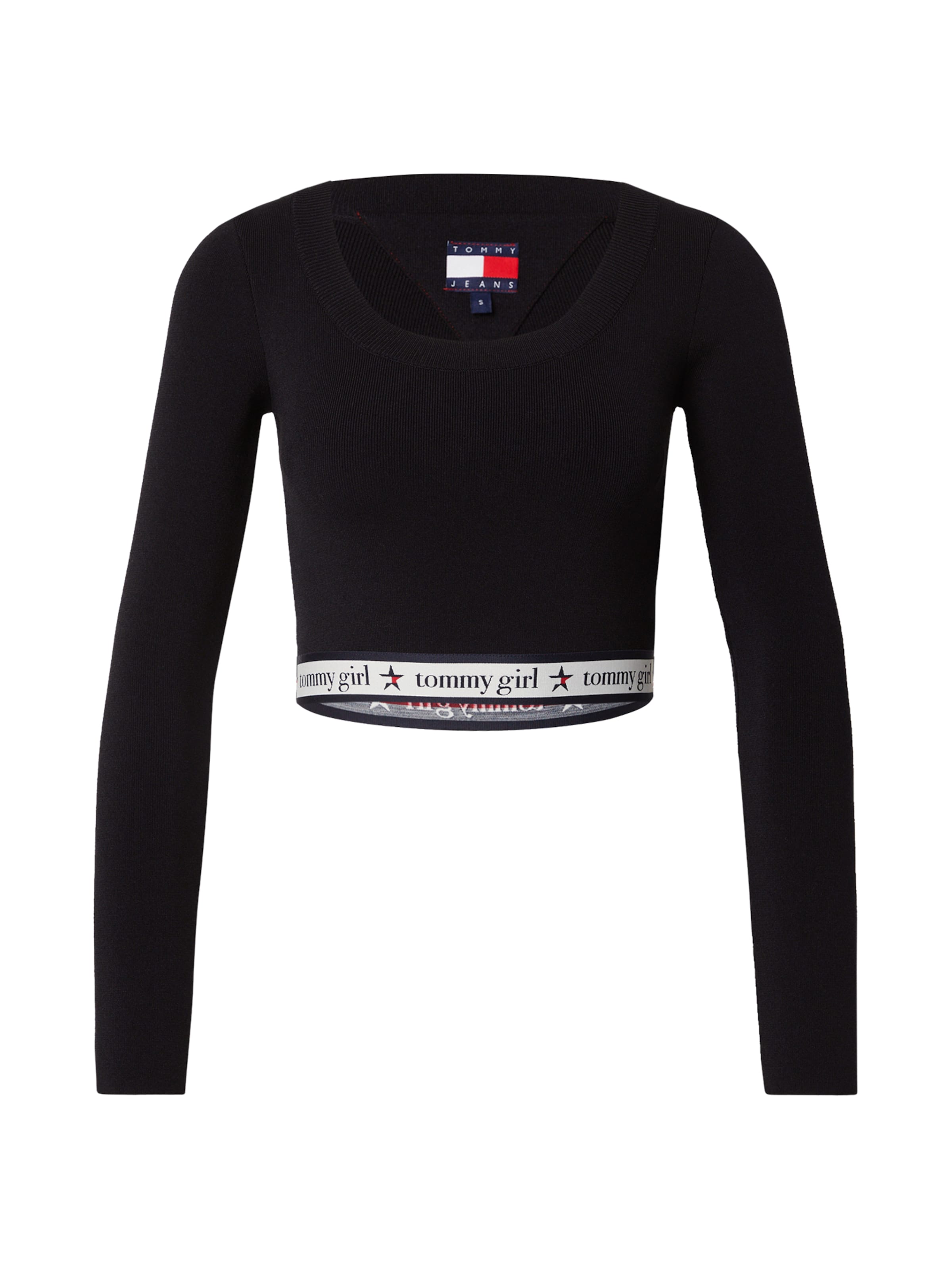 Tommy Jeans Πουλόβερ σε μαύρο: μπροστά