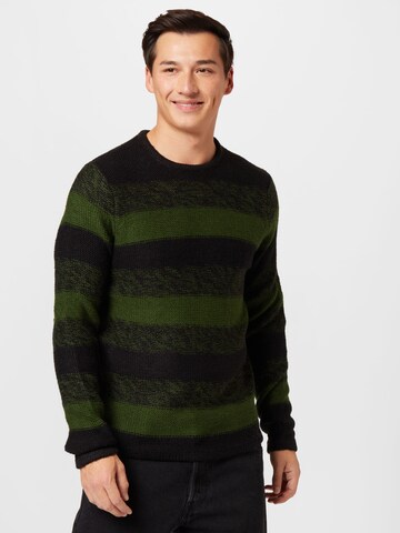 Pullover 'CALLEN' di Only & Sons in verde: frontale