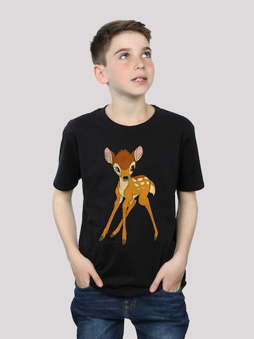 F4NT4STIC Shirt 'Bambi' in Zwart: voorkant
