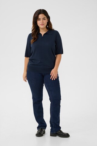 KAFFE CURVE Shirt in Blau