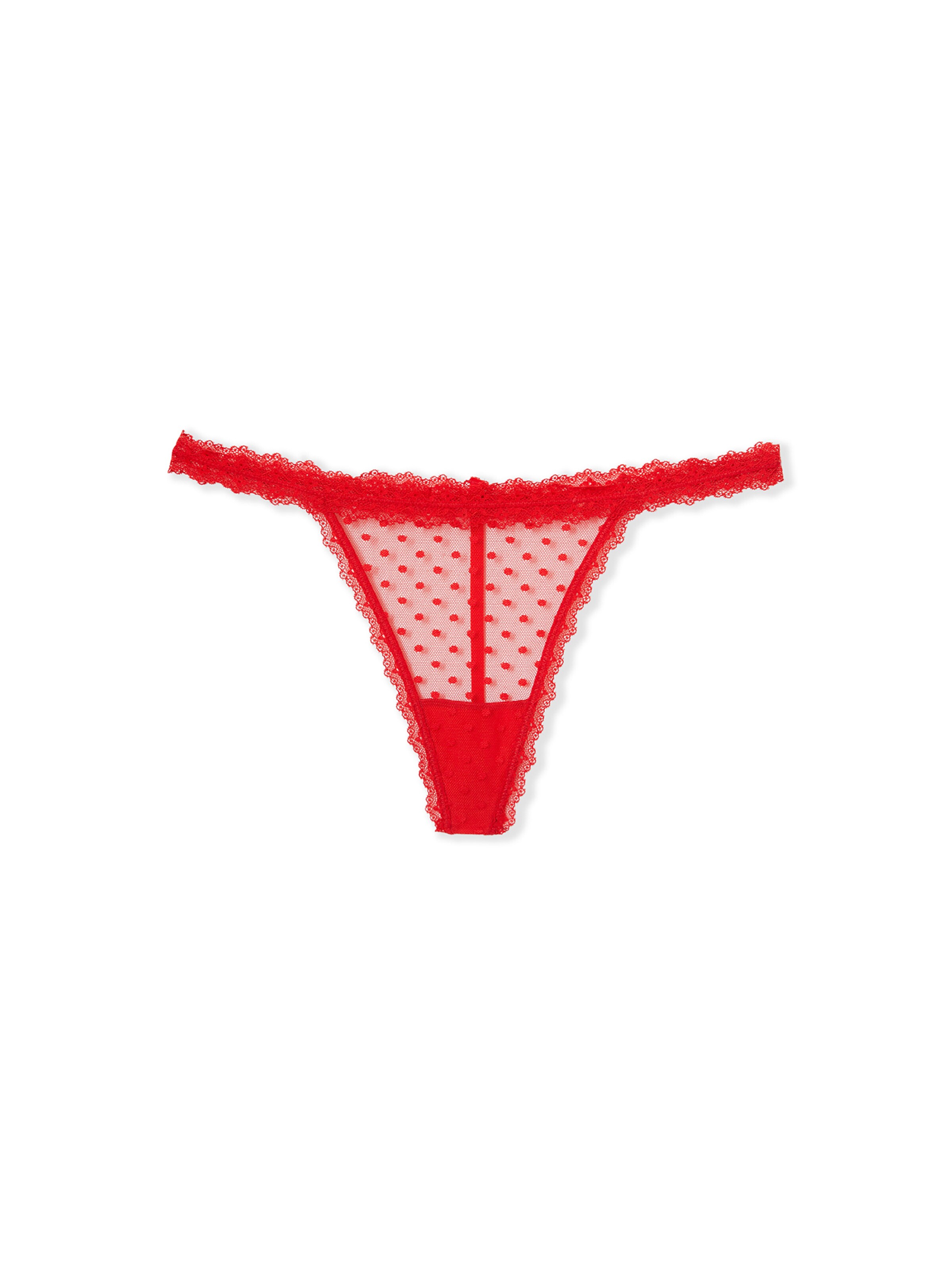 ETAM Thong 'Tara' in Red: front