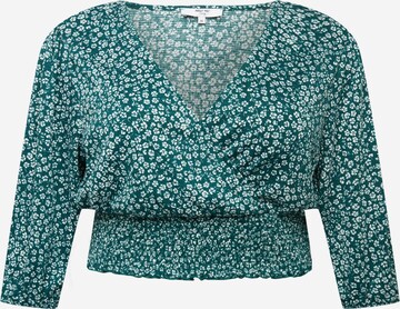 ABOUT YOU Curvy Shirt 'Laura' in Groen: voorkant