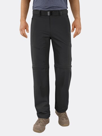 Regular Pantalon outdoor 'Daventry' normani en noir : devant