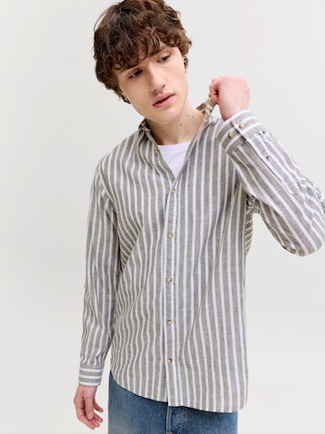 Coupe regular Chemise 'JJESummer' JACK & JONES en gris
