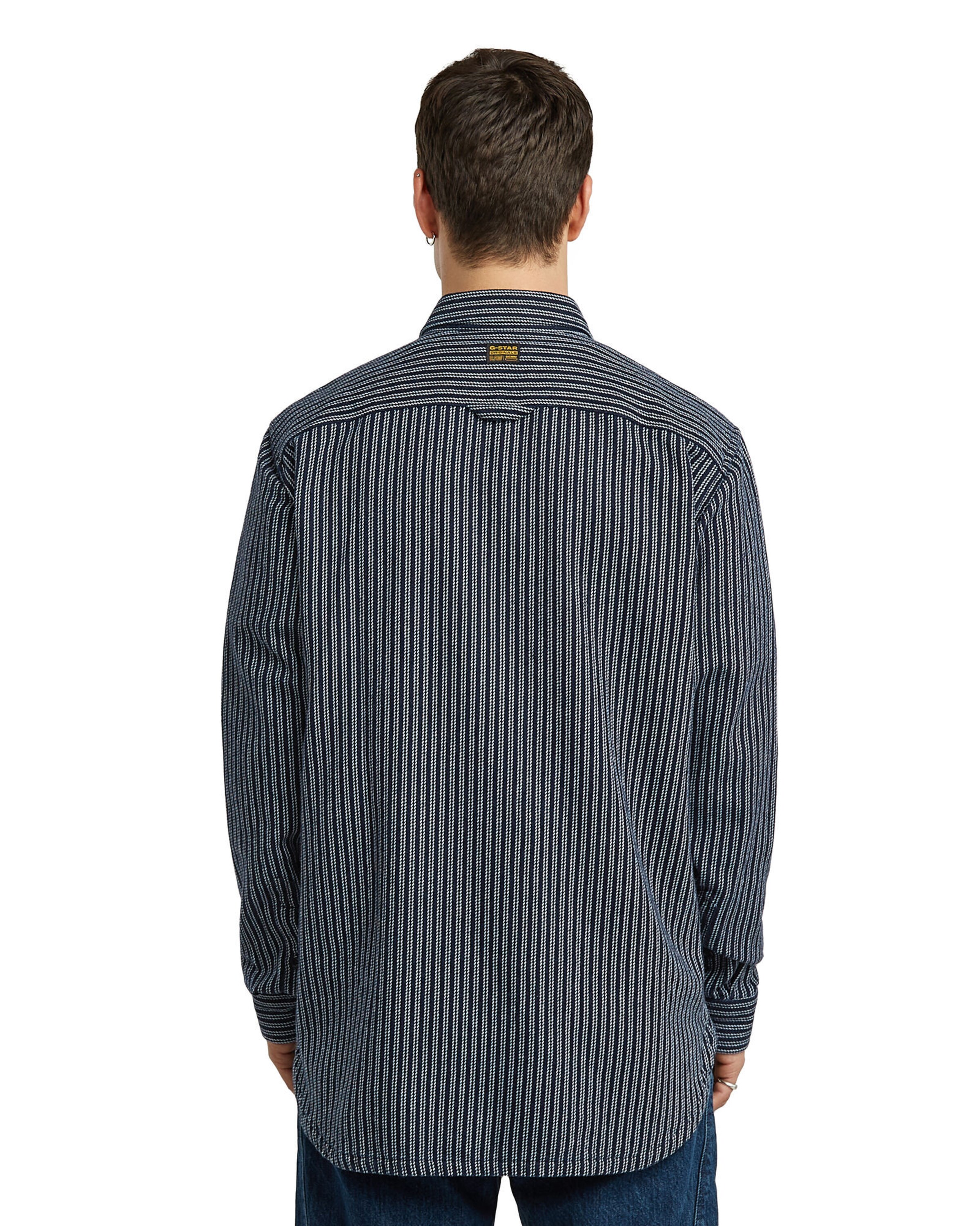 G-STAR Regular fit Button Up Shirt in Blue