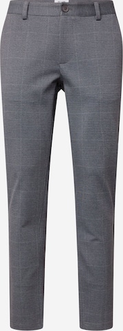 Coupe slim Pantalon chino 'ONSMark' Only & Sons en gris : devant