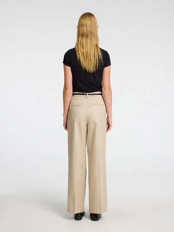 Loosefit Pantaloni con piega frontale di SELECTED in beige