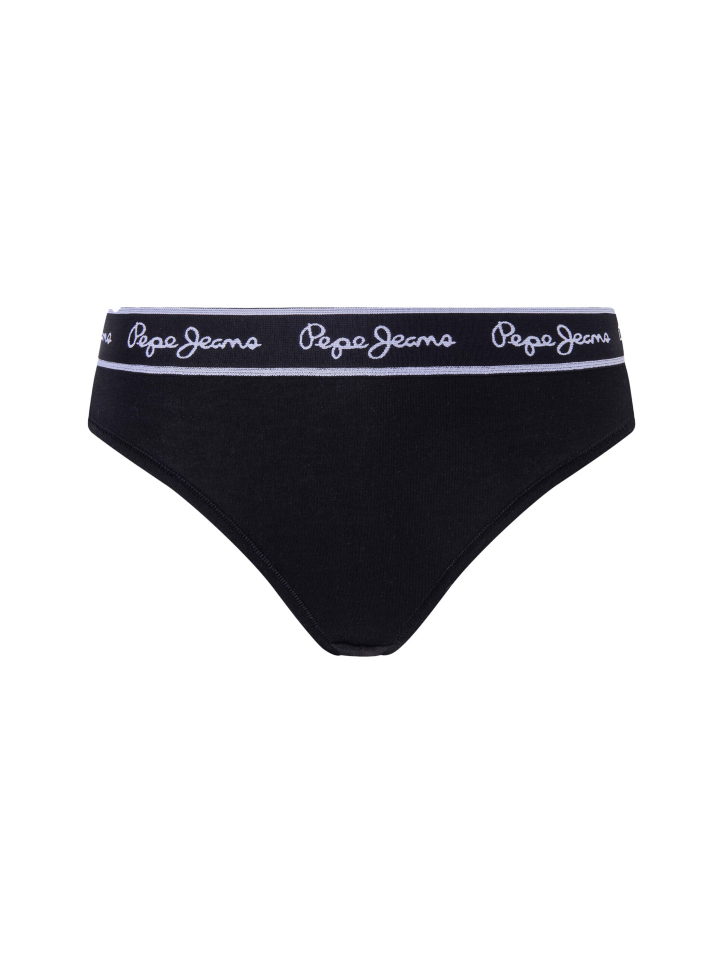 Pepe Jeans String in Schwarz: Vorderseite