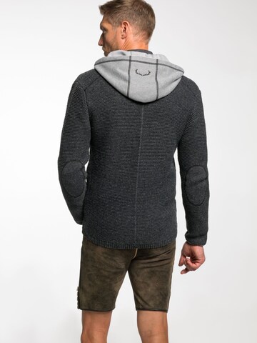 SPIETH & WENSKY Gebreid vest 'Echo' in Grijs