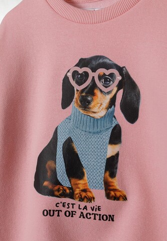 MINOTI Sweatshirt i rosa