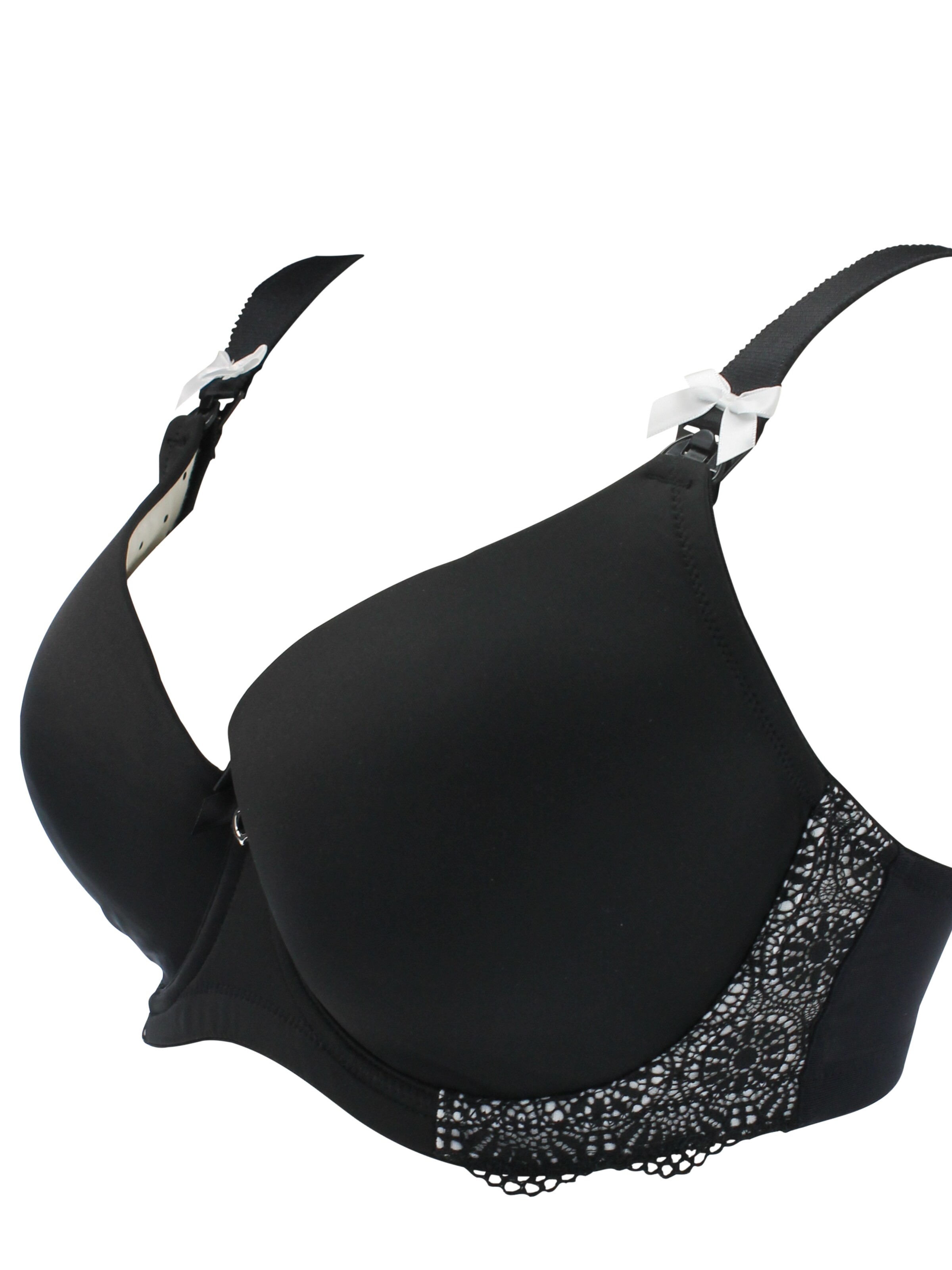 petit amour T-Shirt Still-BH 'Still-BH_EDDA_Bügel'‌‌‌‌‌‌‌‌‌ in Schwarz