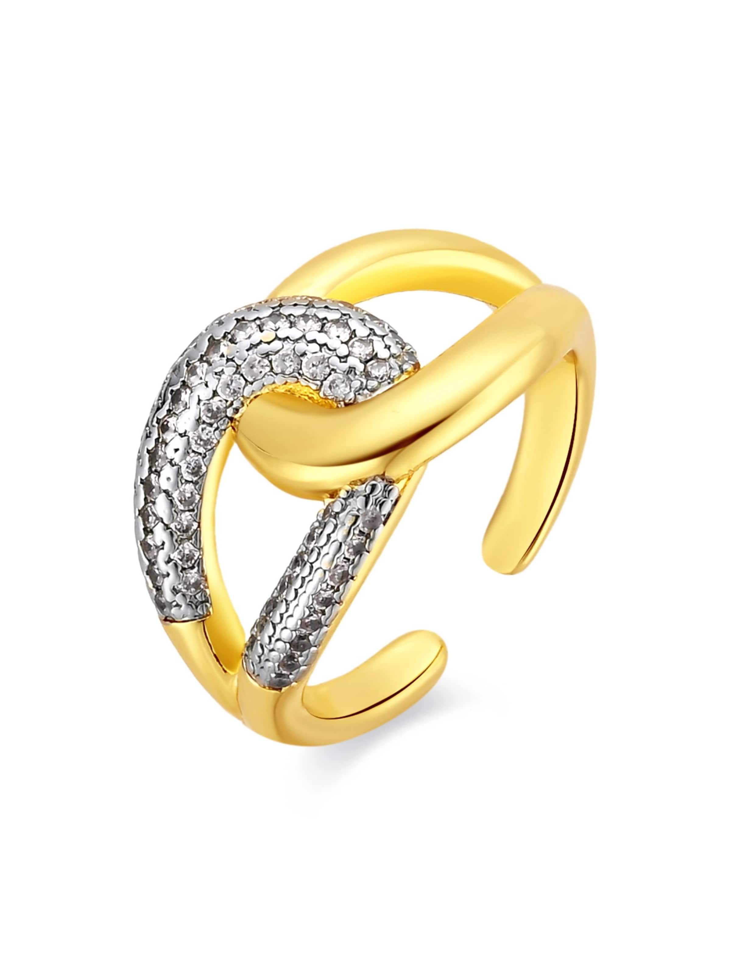Luxenter Ring 'Denan'‌ in Gold: Vorderseite