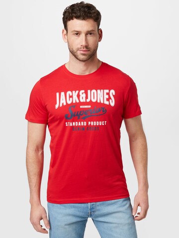 JACK & JONES قميص بلون أحمر: الأمام