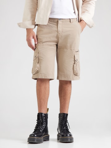 Regular Pantaloni cu buzunare de la ALPHA INDUSTRIES pe bej: față