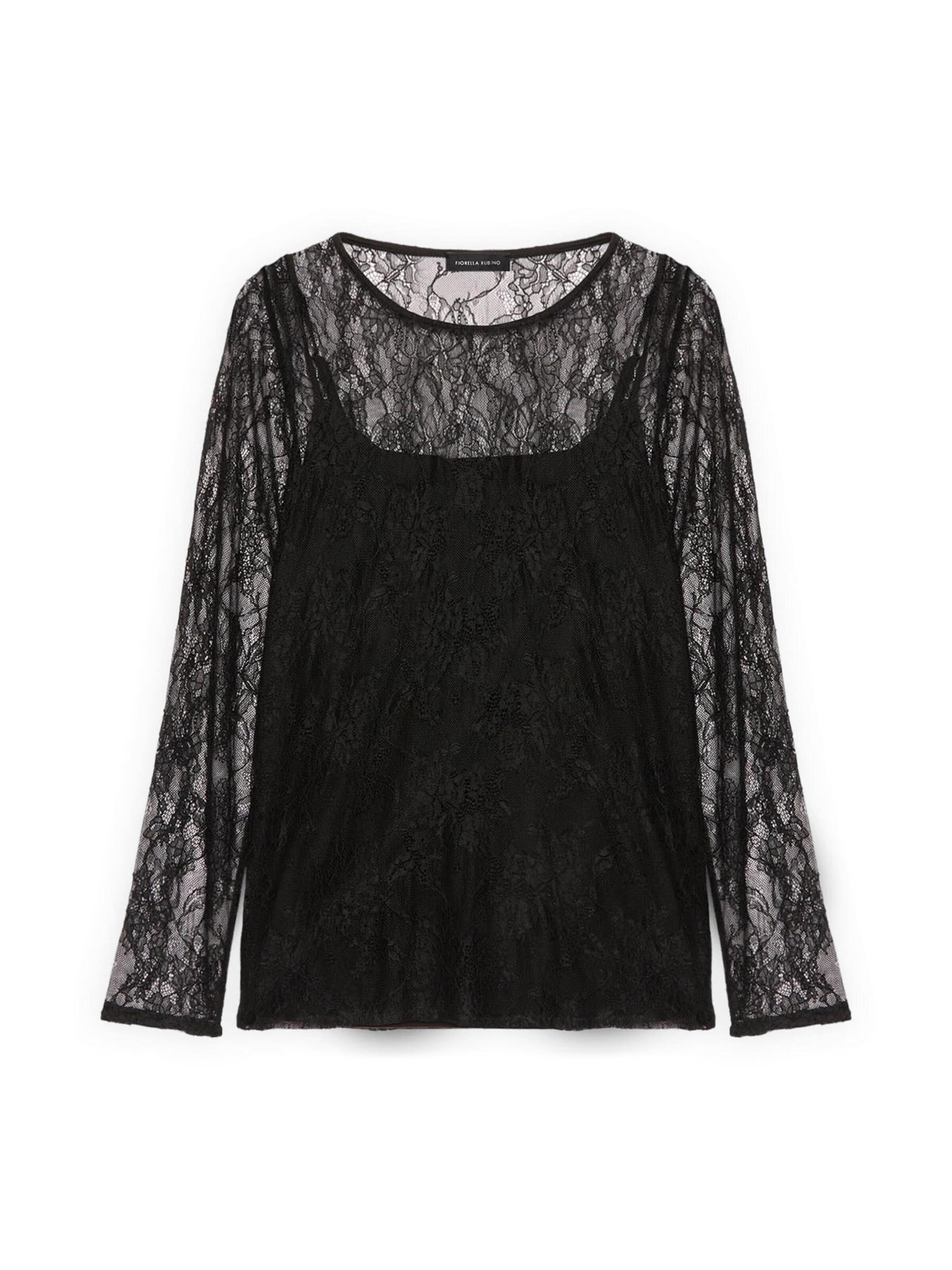 Fiorella Rubino Blouse in Black: front