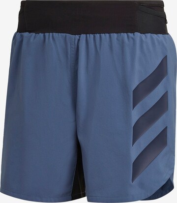 ADIDAS TERREX Workout Pants 'Agravic' in Blue: front