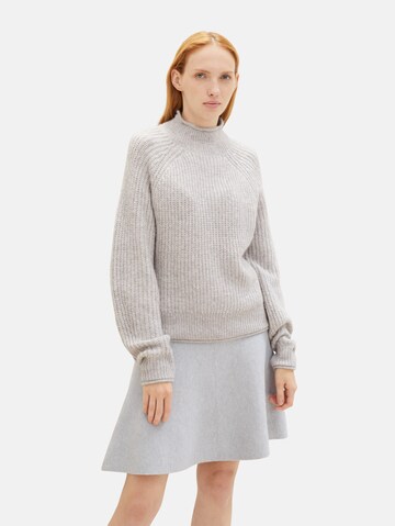 TOM TAILOR DENIM Sweater in Grey: front