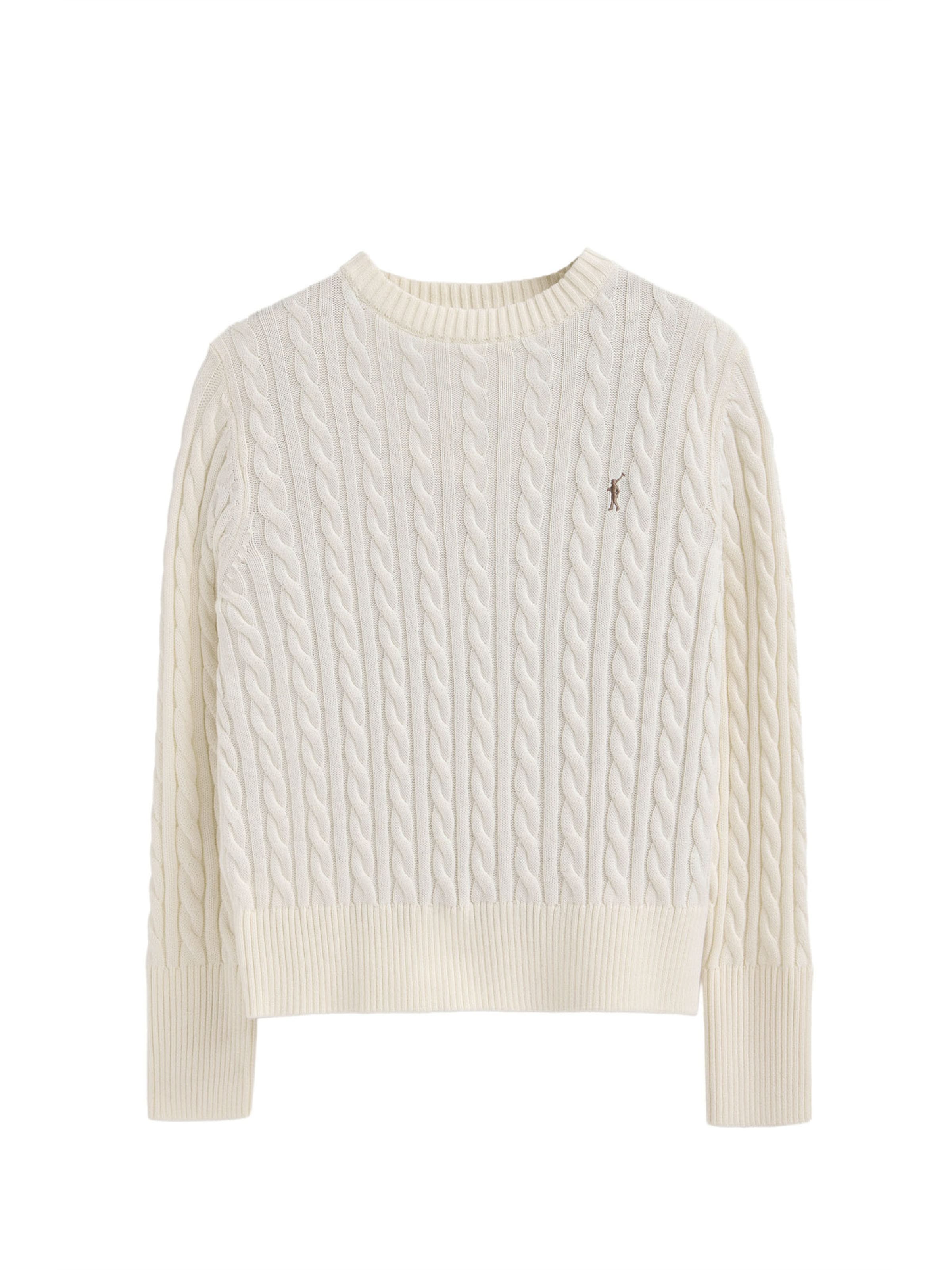 Polo Club Sweater in Beige: front
