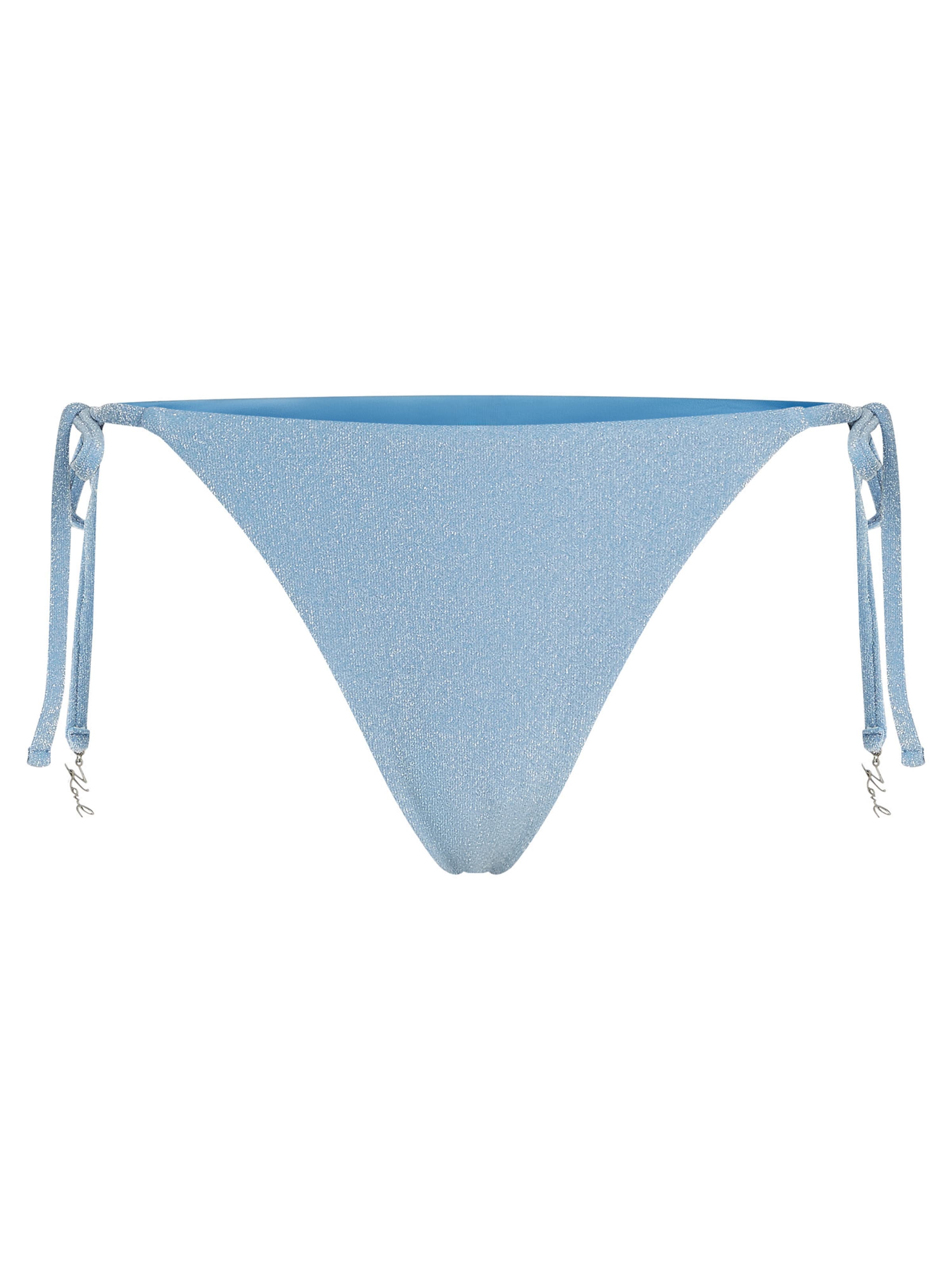 Bas de bikini Karl Lagerfeld en bleu : devant