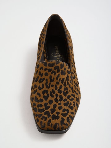 Chaussure basse love & roses en marron