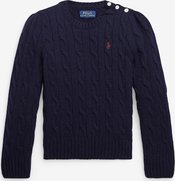 Polo Ralph Lauren Sweter 'CABLE' w kolorze niebieski: przód