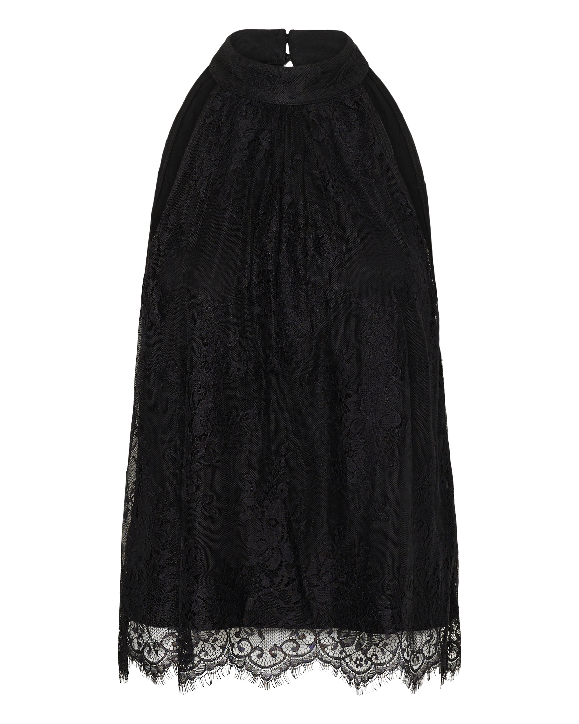 Cream - Blusa en negro: frente